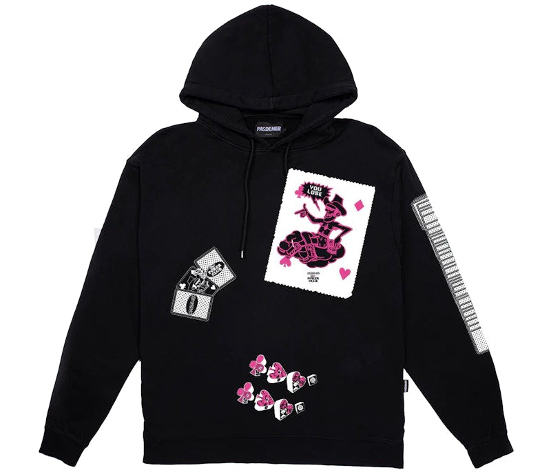 Pas de Mer Poker Hoodie Black