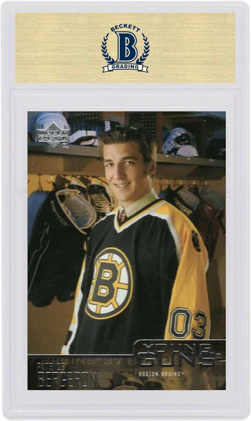Patrice Bergeron 2003 Upper Deck Young Guns Rookie #204 (PSA or BGS Graded)