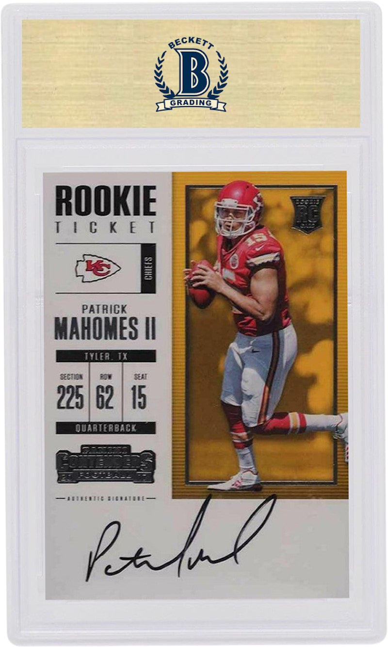 Patrick Mahomes 2017 Panini Contenders Rookie Autograph #303 (PSA or BGS Graded)