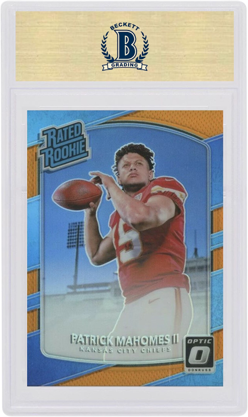 Patrick Mahomes 2017 Panini Donruss Optic Rookie Orange /199 #177 (PSA or BGS Graded)