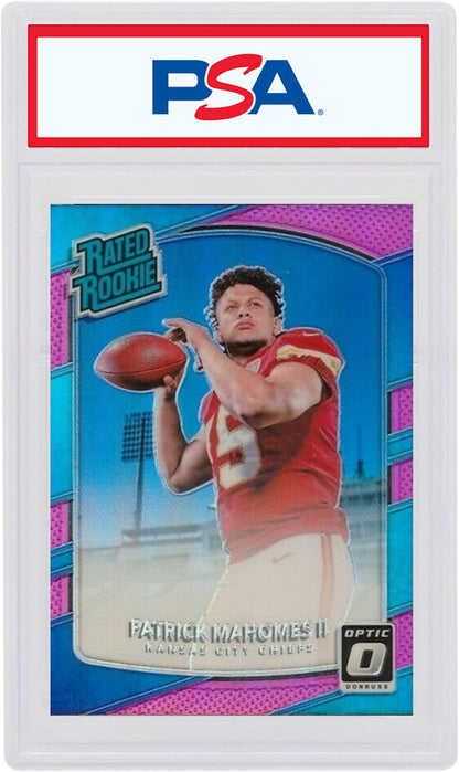 Patrick Mahomes 2017 Panini Donruss Optic Rookie Pink #177 (PSA or BGS Graded)