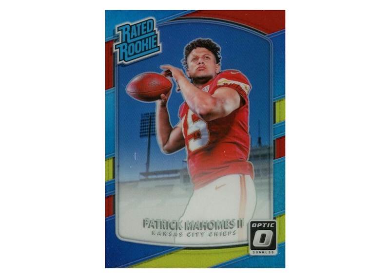 Patrick Mahomes 2017 Panini Donruss Optic Rookie Red/Yellow #177 (Ungraded)