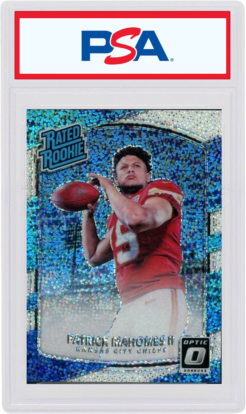 Patrick Mahomes 2017 Panini Donruss Optic Rookie White Sparkle #177 (PSA or BGS Graded)
