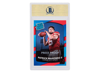 Patrick Mahomes 2017 Panini Donruss Rookie Red Press Proof #327 (PSA or BGS Graded)