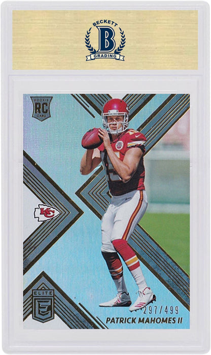 Patrick Mahomes 2017 Panini Elite Rookie 499 #155 (PSA or BGS Graded)