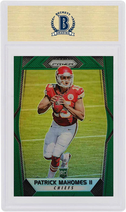 Patrick Mahomes 2017 Panini Prizm Rookie Green #269 (PSA or BGS Graded)