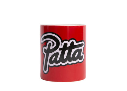Patta Script Logo Outline Mug Racing Red