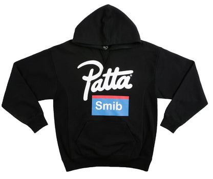 Patta Soundsystem X Smib Script Logo Hooded Sweatshirt With Vinyl Black