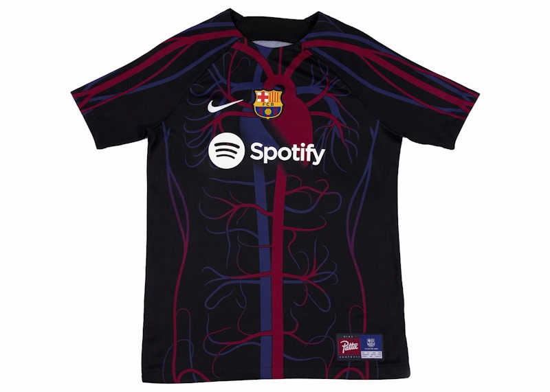 Patta x Barcelona FC Culers del Món Kids Pre-Match Jersey Black/White
