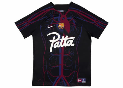 Patta x Barcelona FC Culers del Món Script Logo Pre-Match Jersey Black/White