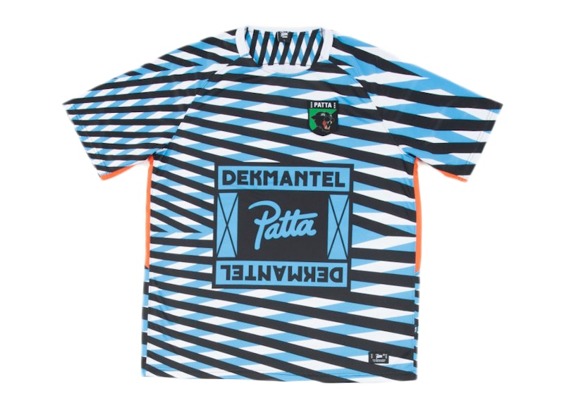 Patta x Dekmantel 2019 Football Jersey Malibu Blue/Black/White