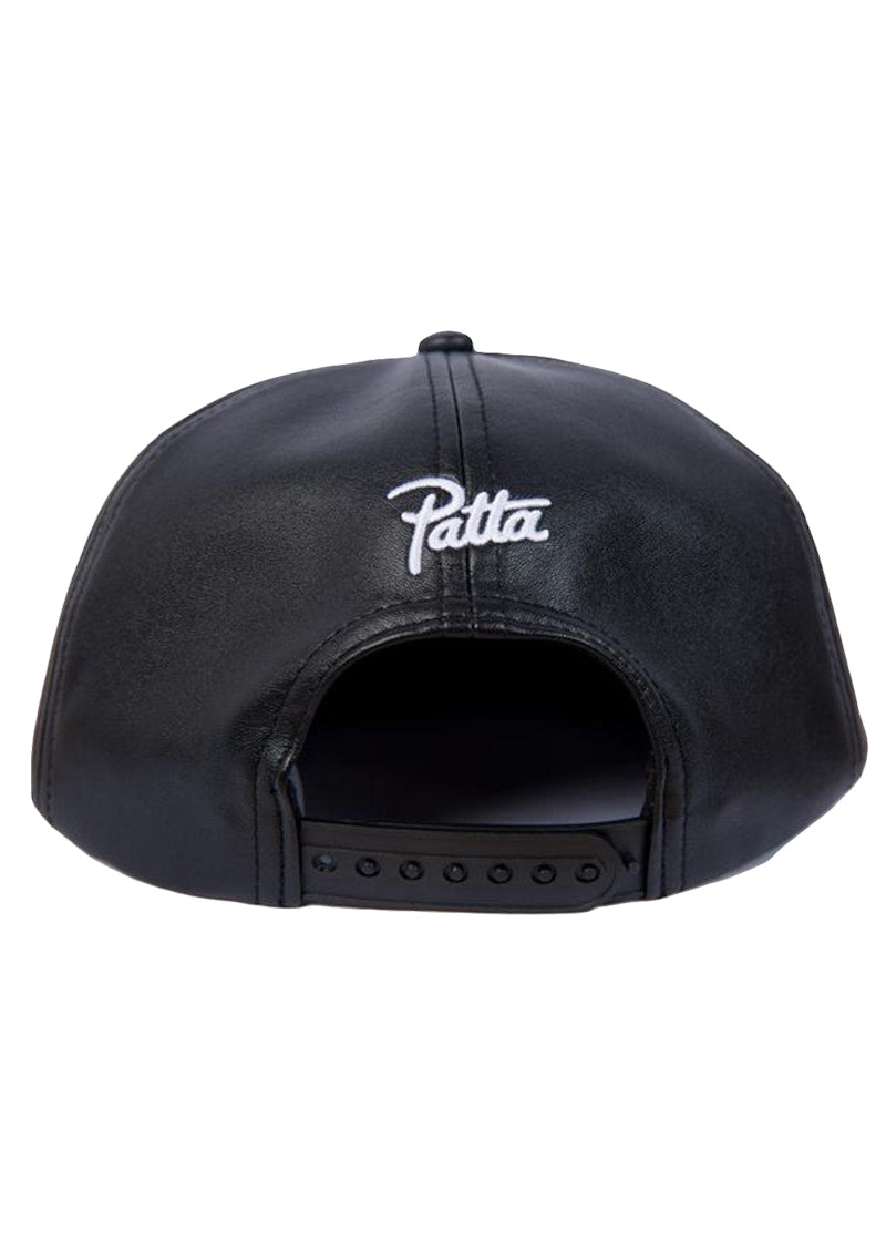 Patta x Emory Douglas Faux Leather Sports Cap Black