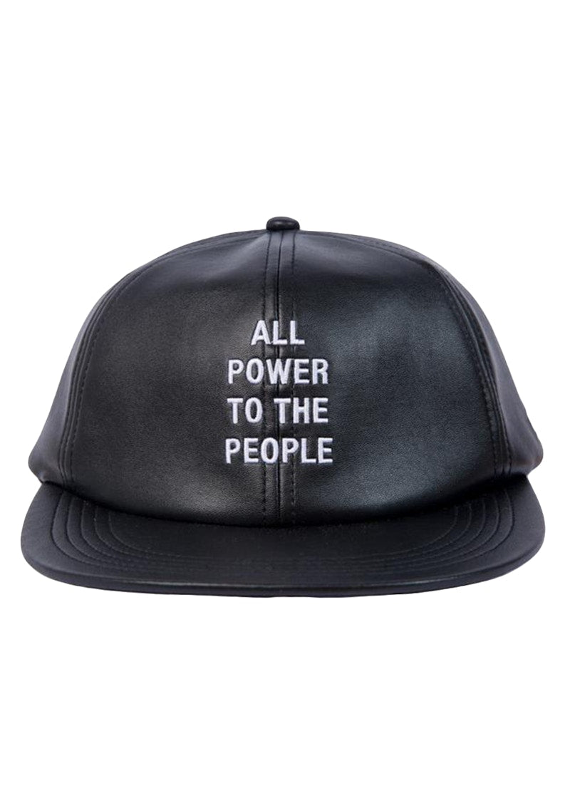 Patta x Emory Douglas Faux Leather Sports Cap Black