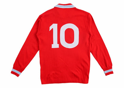 Patta x NR No. 10 Longsleeve Football Jersey Napoli Red