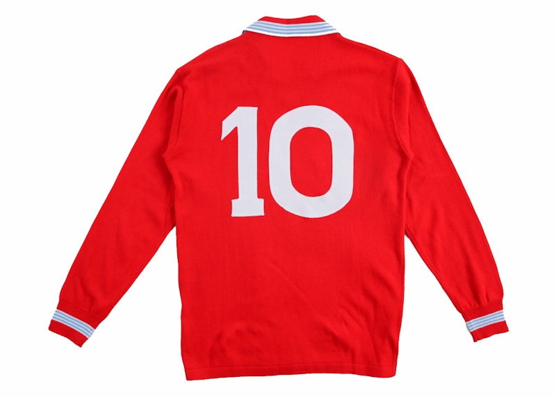 Patta x NR No. 10 Longsleeve Football Jersey Napoli Red