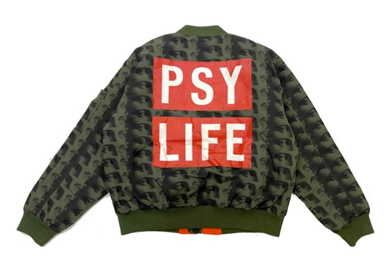 Perks And Mini Eye Life Bomber Jacket Green/Black/Red