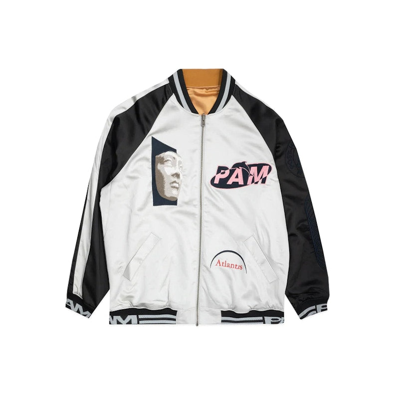 Perks And Mini Improved Clinch Sukajan Jacket Silver/Multi