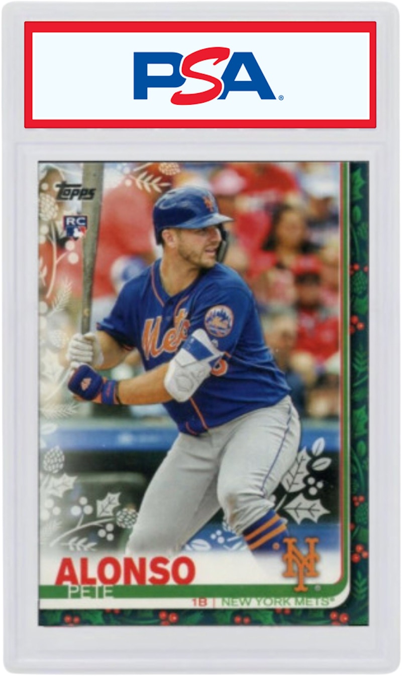 Pete Alonso 2019 Topps Holiday Rookie No Lights on Bat/ Regular Socks #71