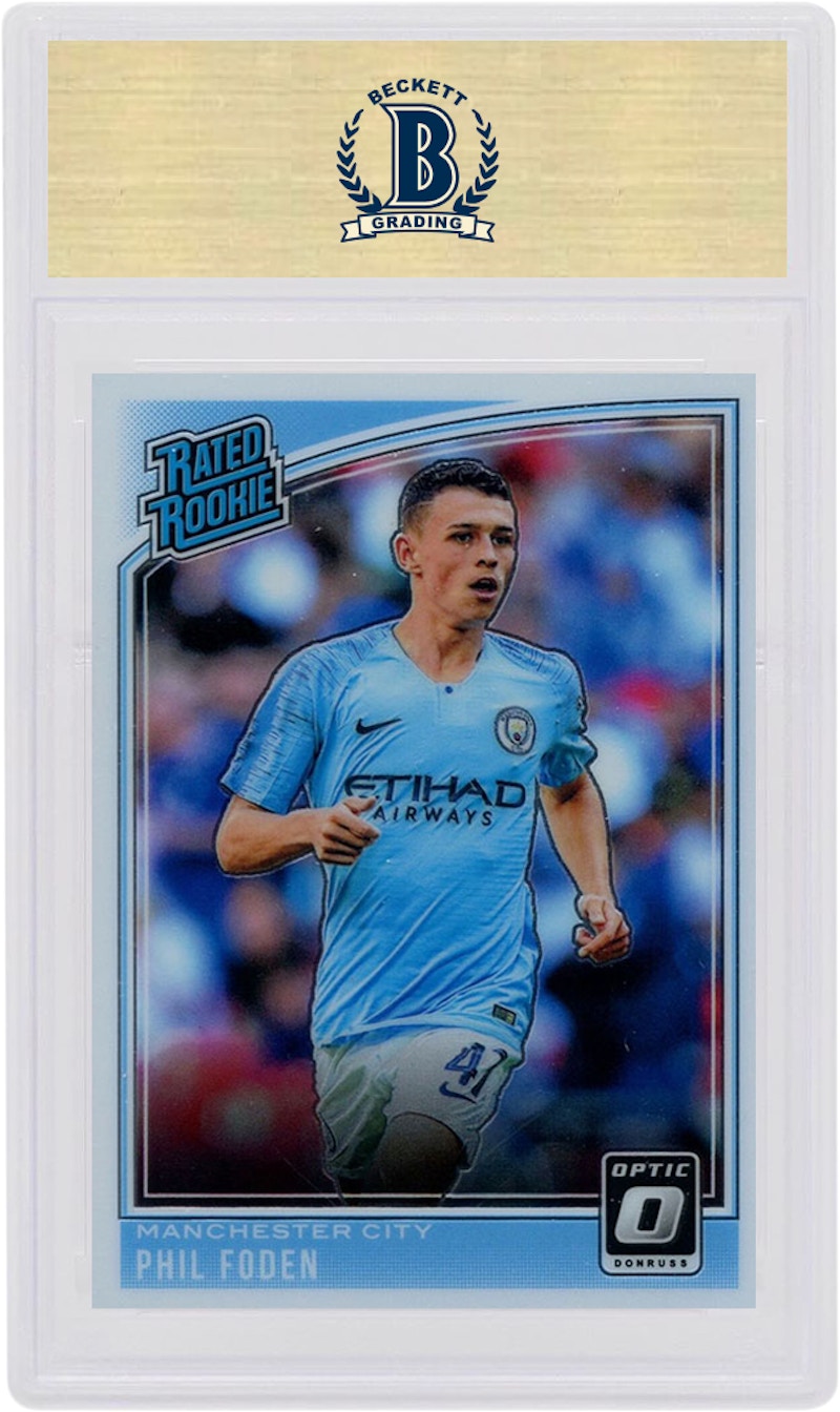 Phil Foden 2018 Donruss Soccer Rated Rookie Optic #179 (PSA or BGS Graded)