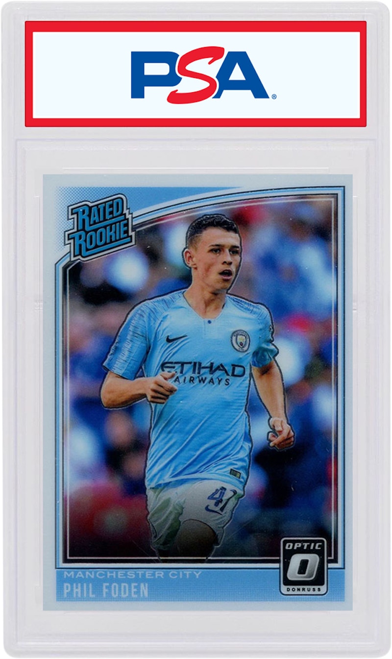Phil Foden 2018 Donruss Soccer Rated Rookie Optic #179 (PSA or BGS Graded)