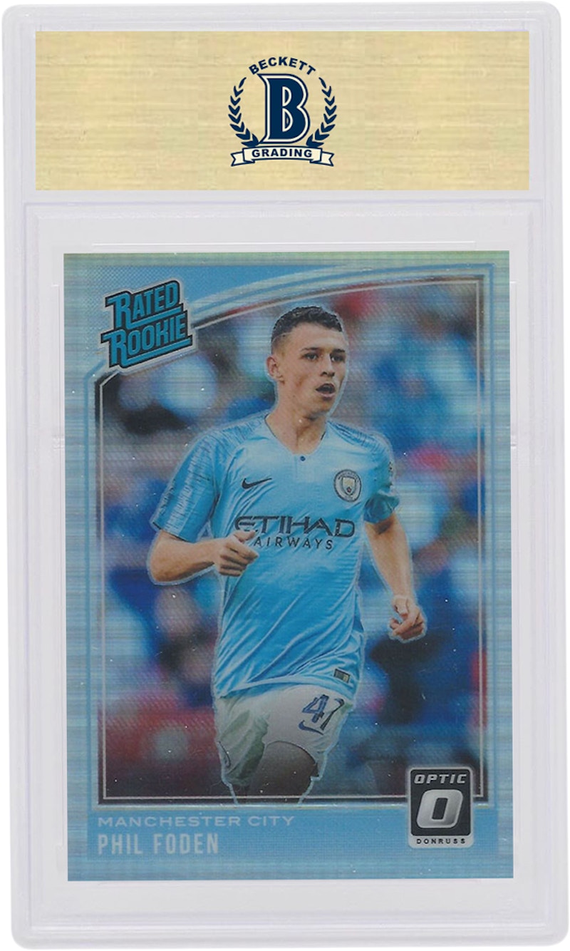 Phil Foden 2018 Donruss Soccer Rated Rookie Optic Holo #179 (PSA or BGS Graded)