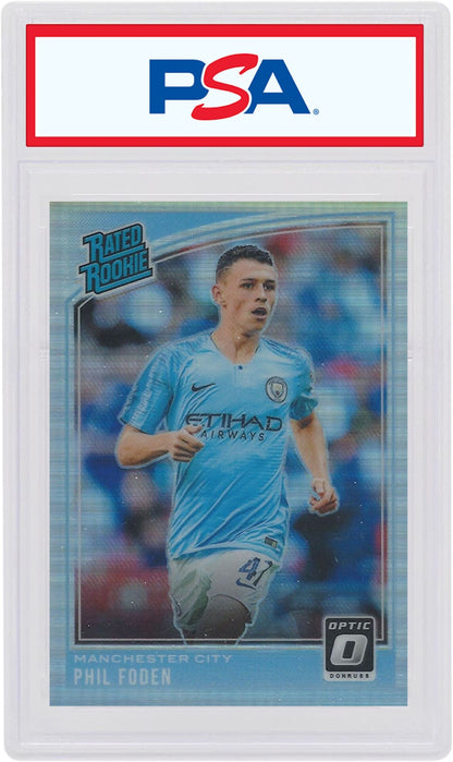 Phil Foden 2018 Donruss Soccer Rated Rookie Optic Holo #179 (PSA or BGS Graded)