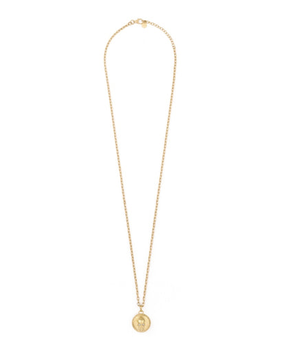 Philipp Plein 3D $kull Crystal Cable Chain Necklace Gold