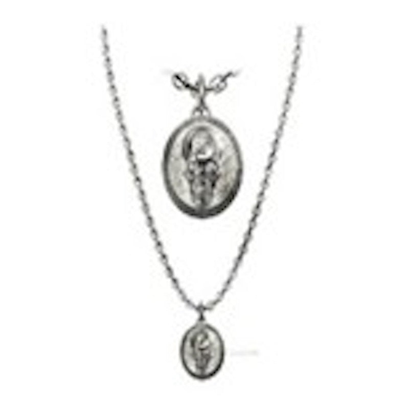 Philipp Plein 3D $kull Crystal Cable Chain Necklace Stainless Steel
