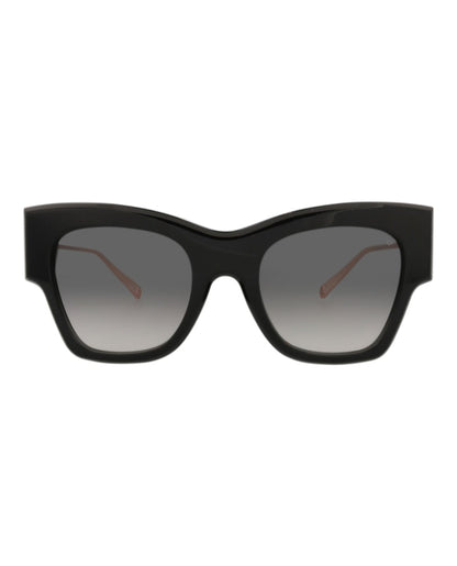 Philipp Plein Cat Eye-Frame Acetate Sunglasses Black Black Smoke (SPP120M-53-0700)