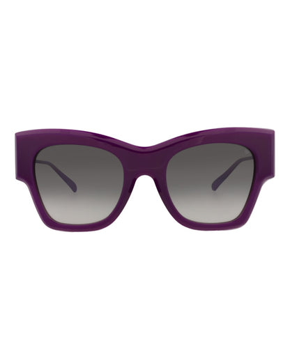 Philipp Plein Cat Eye-Frame Acetate Sunglasses Violet Violet Smoke (SPP120M-53-0875)