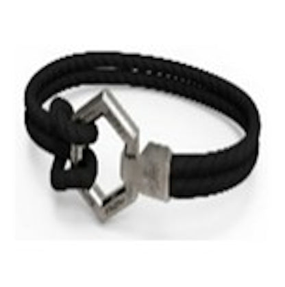 Philipp Plein Hexagon Calf Leather Bracelet Stainless Steel