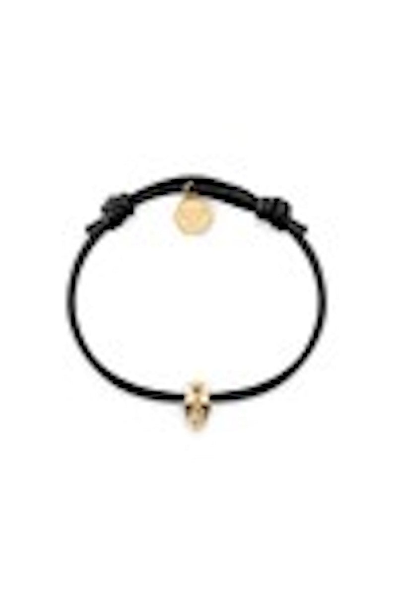 Philipp Plein Linked Cotton Cord Bracelet Gold