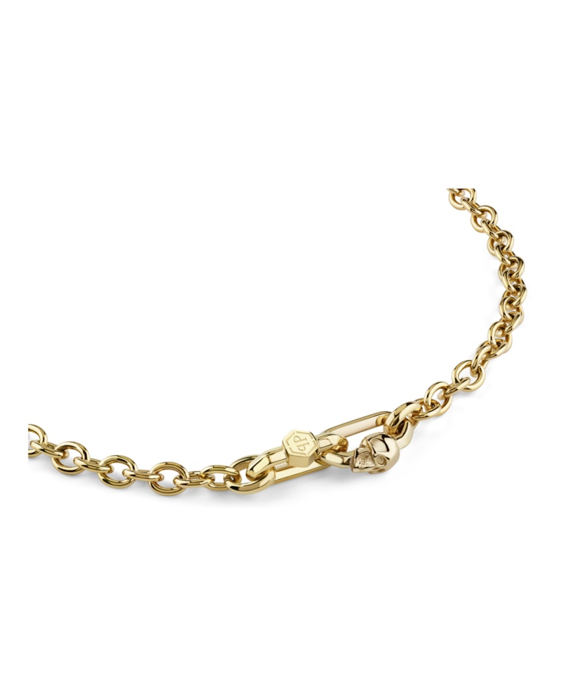 Philipp Plein Plein Edge Cable Chain Necklace Gold