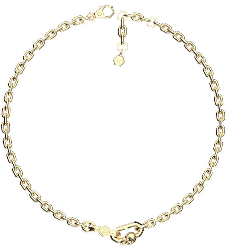 Philipp Plein Plein Edge Cable Chain Necklace Gold