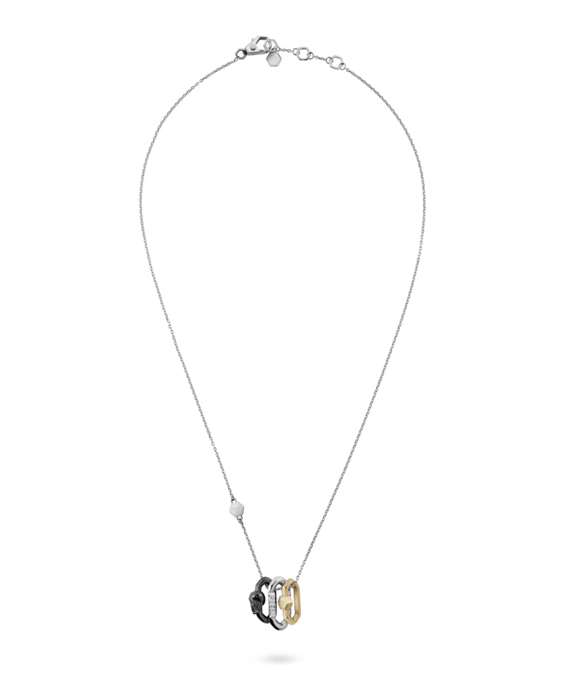 Philipp Plein Plein Edge Cable Chain Necklace Two Tone