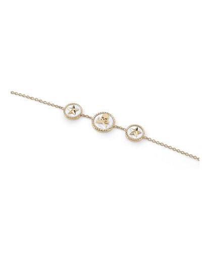 Philipp Plein Plein Mini Logo Cable Chain Bracelet Gold