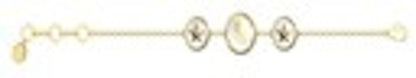 Philipp Plein Plein Mini Logo Cable Chain Bracelet Gold