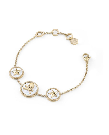 Philipp Plein Plein Mini Logo Cable Chain Bracelet Gold