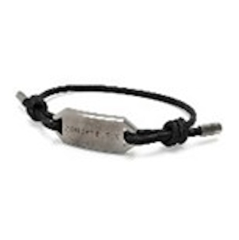Philipp Plein Plein Tag Calf Leather Bracelet Stainless Steel