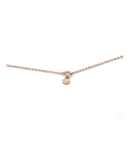 Philipp Plein Sliding $kull Crystal Cable Chain Necklace Rosegold