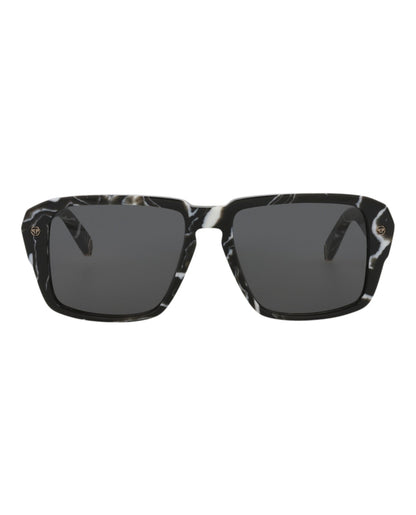 Philipp Plein Square-Frame Acetate Sunglasses Black Black Smoke (SPP081-55-0Z21)