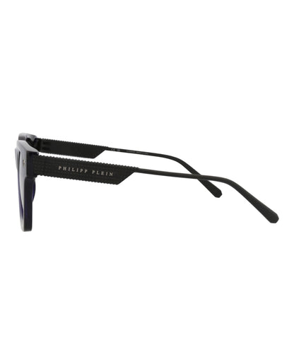 Philipp Plein Square-Frame Acetate Sunglasses Blue Black Smoke (SPP105M-50-0T31)