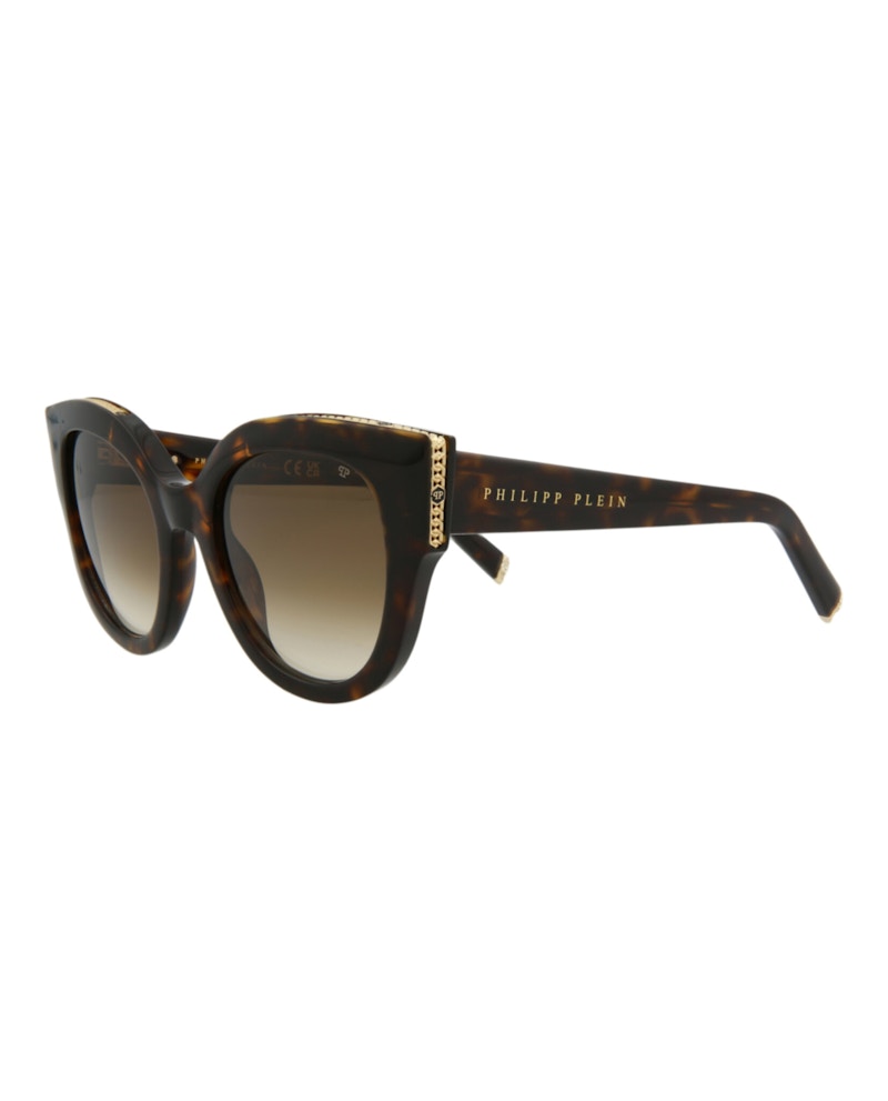 Philipp Plein Square-Frame Acetate Sunglasses Havana Havana Brown (SPP026S-53-0722)