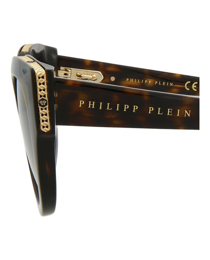 Philipp Plein Square-Frame Acetate Sunglasses Havana Havana Brown (SPP026S-53-0722)