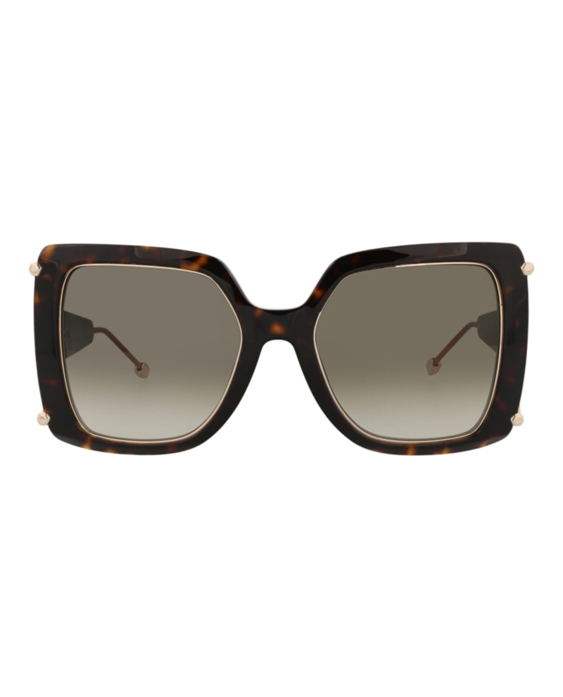 Philipp Plein Square-Frame Acetate Sunglasses Havana Havana Green (SPP121S-56-0722)