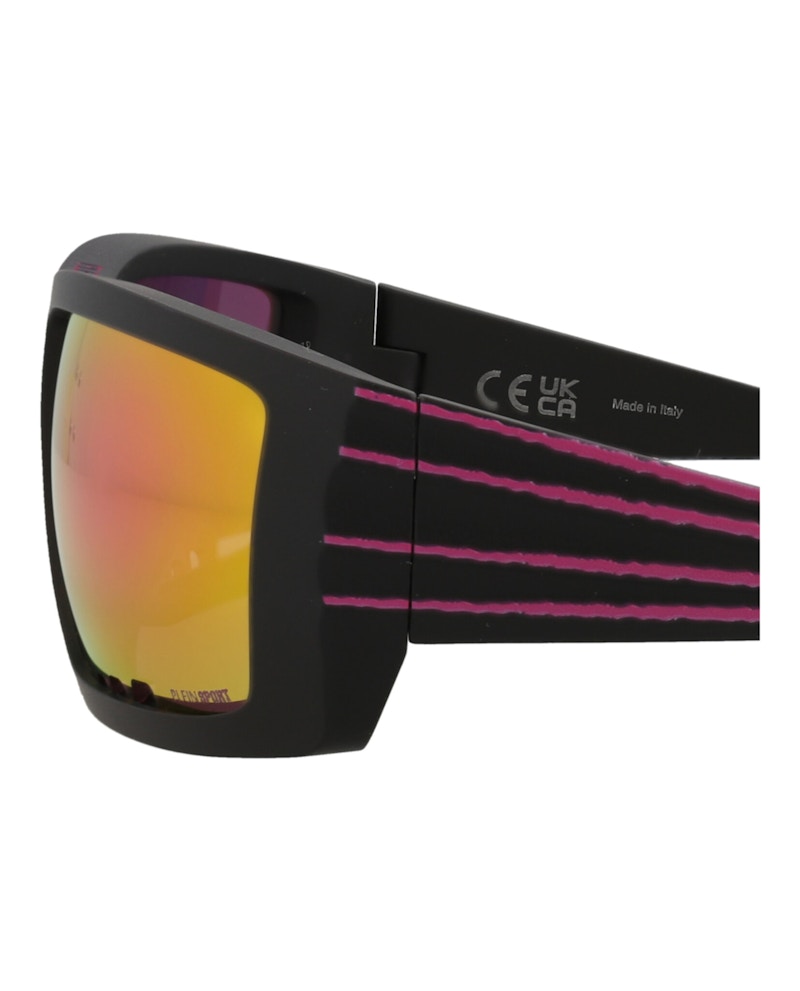 Philipp Plein Square-Frame Injection Sunglasses Black Black Pink (SSP003-64-U28R)