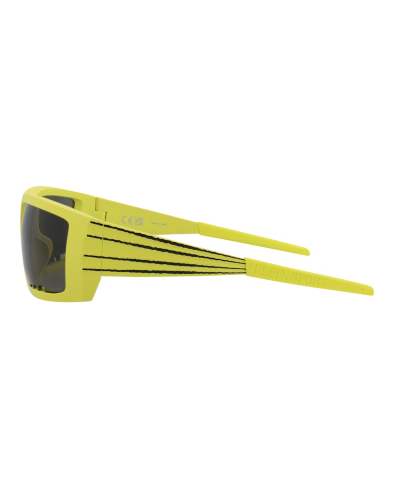 Philipp Plein Square-Frame Injection Sunglasses Yellow Yellow Smoke (SSP003-64-0YLW)