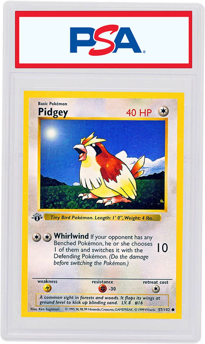 Pidgey 1999 Pokemon TCG Base Set 1st Edition #57/102 (PSA or BGS Graded)
