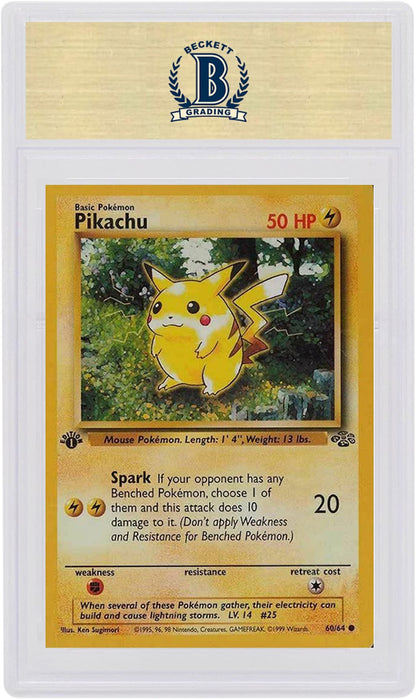 Pikachu 1999 Pokemon TCG Jungle 1st Edition #60 (PSA or BGS Graded)