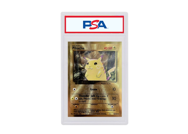 Pikachu 2021 Pokémon Celebrations Ultra-Premium Collection Gold Metal #58/102 (PSA or BGS Graded)